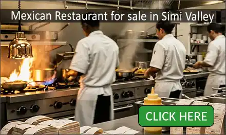 Mexican restaurant for sale in Simi Valley CA with full bar and dining area