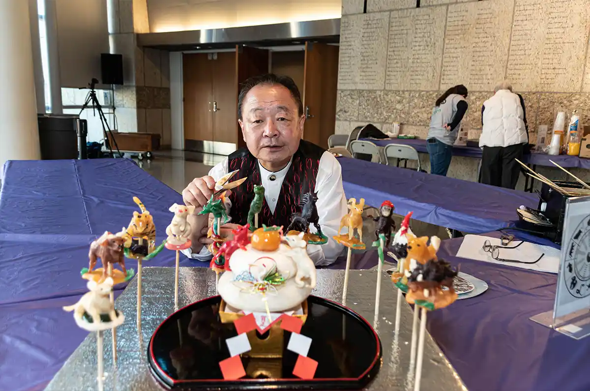 Little Tokyo Oshogatsu celebration in Los Angeles with cultural performances