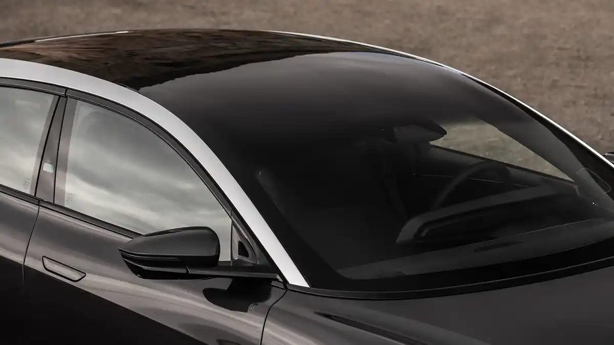 2026 Lucid Air Touring luxury electric sedan front three-quarter view